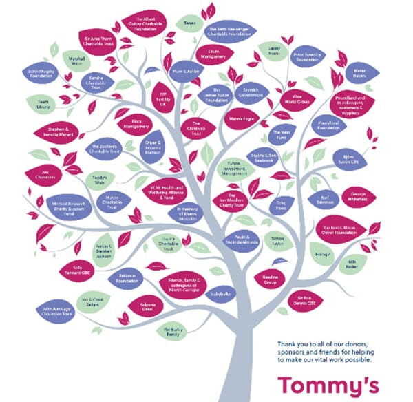 An image of the Tommy's logo.